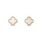 ??Loco?¡¥CLOVER MINI GOLD EARRINGS
