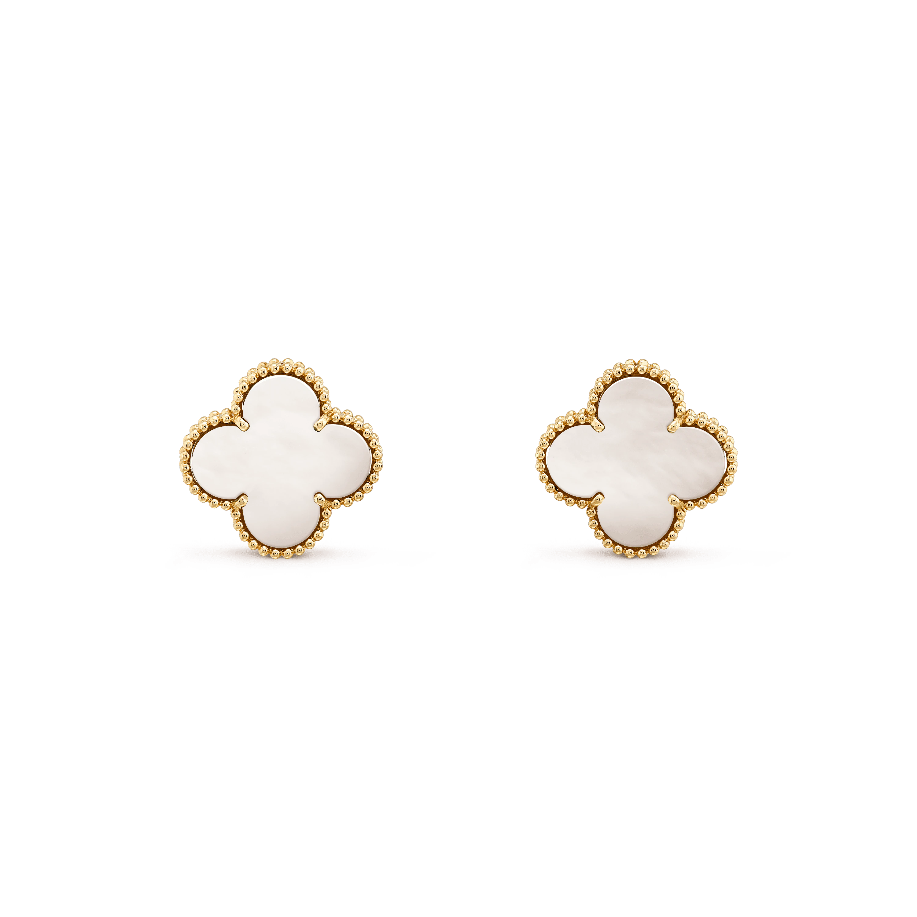 ??Loco?¡¥CLOVER MINI GOLD EARRINGS