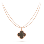 ??Loco?¡¥CLOVER 25MM GOLD DARK MOP BIG CLOVER NECKLACE