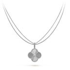 ??Loco?¡¥CLOVER 25MM SILVER BIG CLOVER NECKLACE