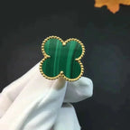 ??Loco?¡¥CLOVER MALACHITE RING