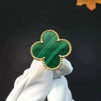 ??Loco?¡¥CLOVER MALACHITE RING