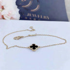 ??Loco?¡¥CLOVER ONYX SINGLE FLOWER BRACELET