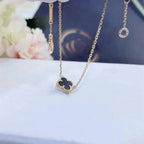 ??Loco?¡¥CLOVER ONYX SINGLE FLOWER BRACELET