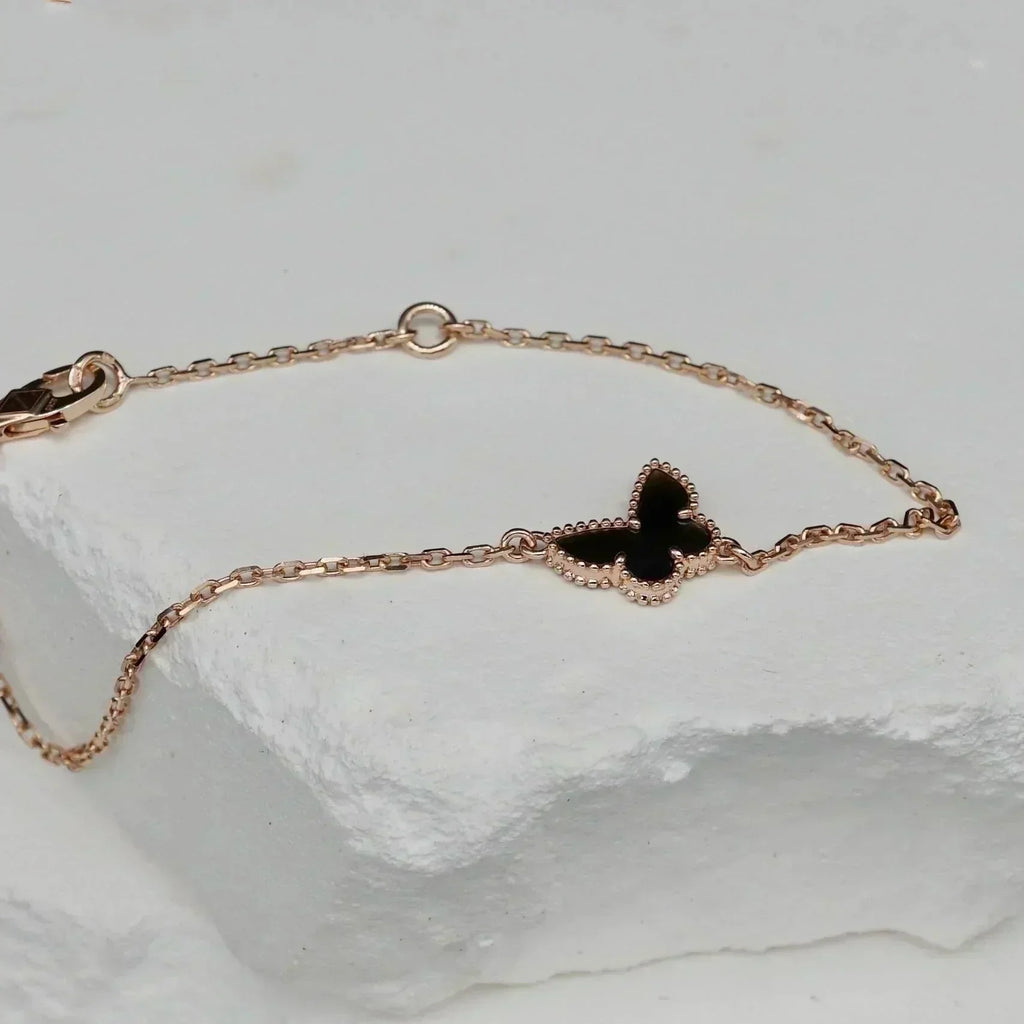 ??Loco?¡¥BUTTERFLY ONYX  BUTTERFLY BRACELET