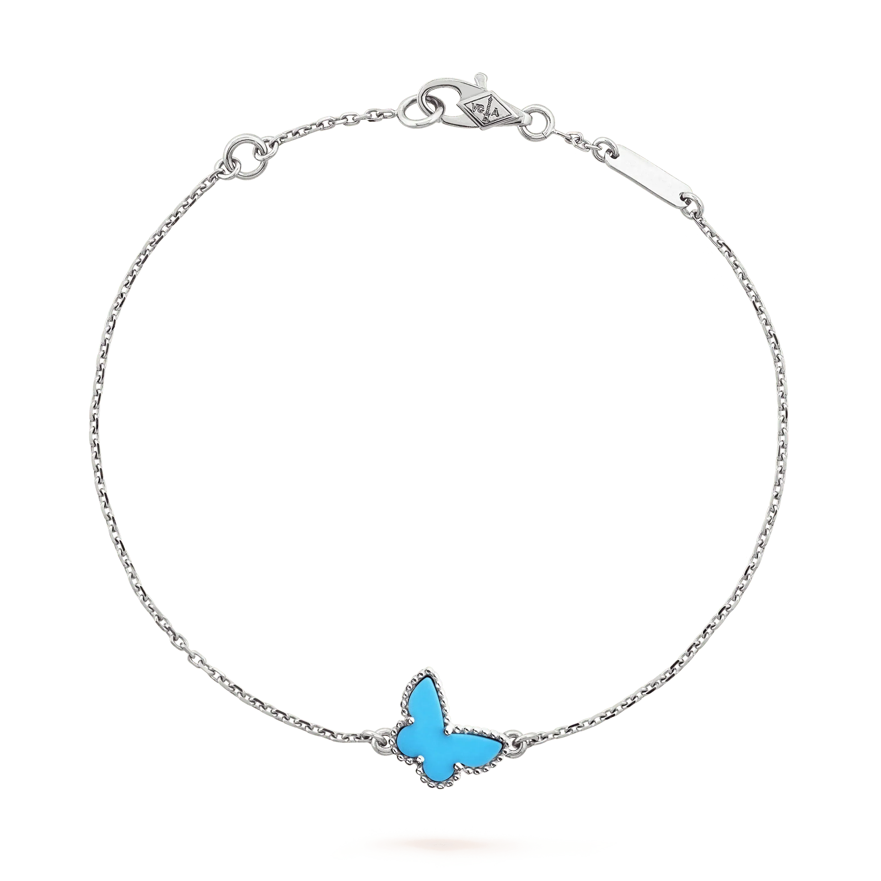 ??Loco?¡¥BUTTERFLY TURQUOISE BUTTERFLY BRACELET SILVER
