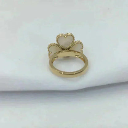 [moco jewelrys]SWEET CLOVER WHITE MOP RING