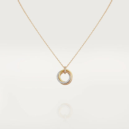 [moco jewellerys]トリニティネックレス シルバーゴールド ピンクゴールド ダイヤモンド