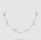 [??Loco?¡¥]CLOVER 10 MOTIFS FULL DIAMOND NECKLACE