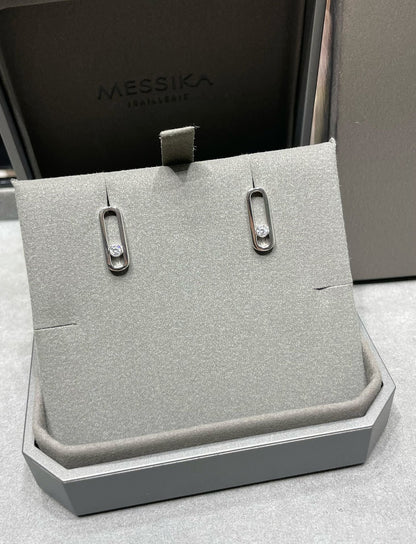 [moco jewelrys]MOVE UNO SMALL 1 DIAMOND EARRINGS
