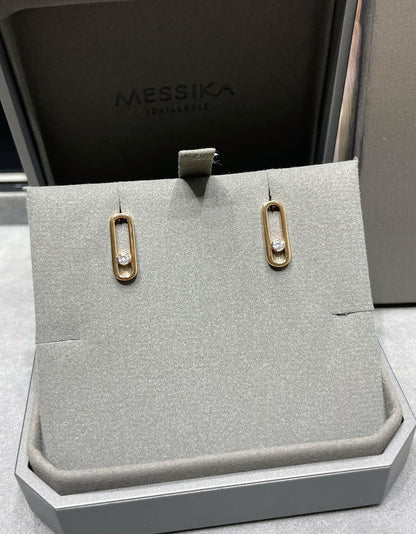 [moco jewelrys]MOVE UNO SMALL 1 DIAMOND EARRINGS