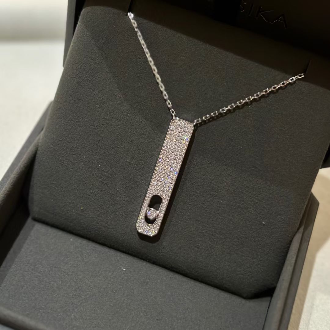 [moco jewelrys]MY FIRST DIAMOND PAVED NECKLACE