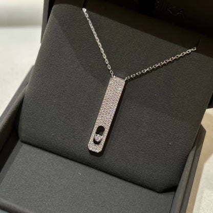 [moco jewelrys]MY FIRST DIAMOND PAVED NECKLACE