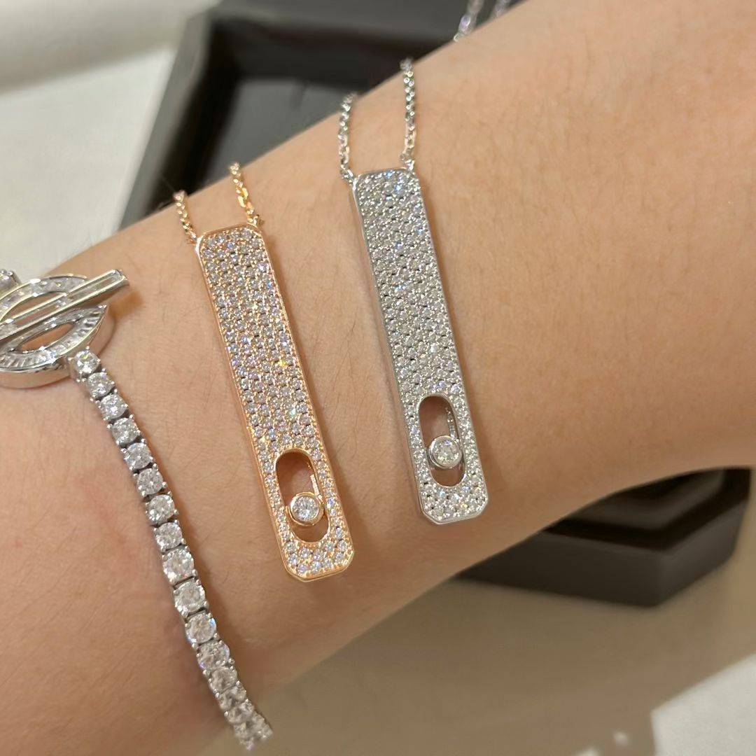[moco jewelrys]MY FIRST DIAMOND PAVED NECKLACE