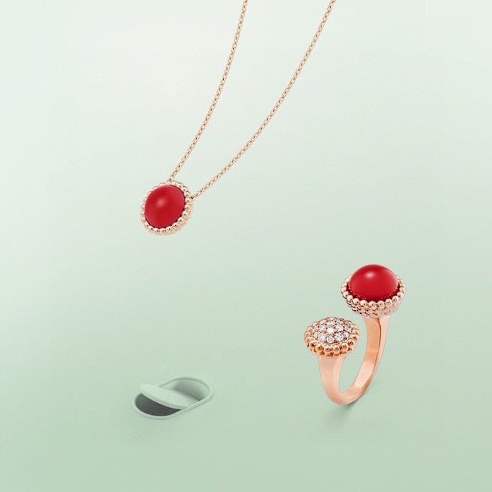 ??Loco?¡¥PERLEE COULEURS DIAMOND ROSE GOLD BETWEEN THE FINGER RING