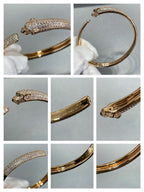 ??Loco?¡¥PANTHERE FULL DIAMOND OPEN BRACELET