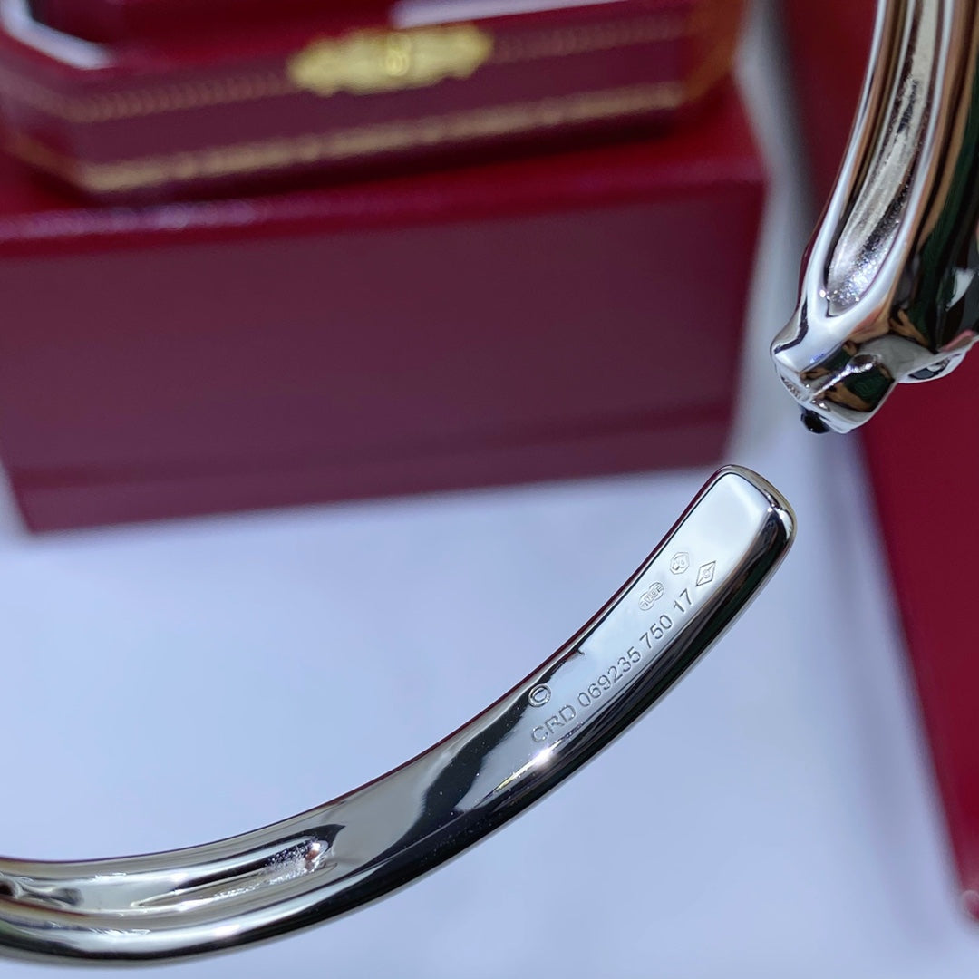 ??Loco?¡¥PANTHERE SILVER OPEN BRACELET