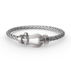 ??Loco?¡¥FORCE LARGE HORSESHOE NO DIAMOND BRACELET SILVER