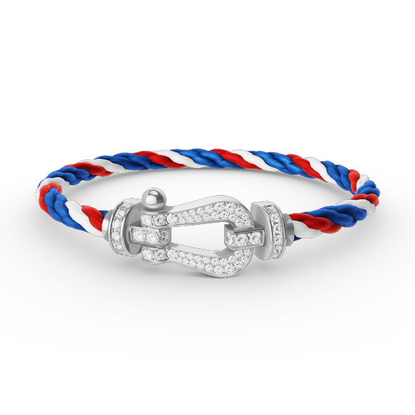 ??Loco?¡¥FORCE LARGE HORSESHOE FULL DIAMOND BRACELET SILVER