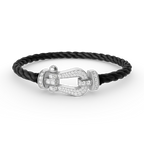 ??Loco?¡¥FORCE LARGE HORSESHOE FULL DIAMOND BRACELET SILVER