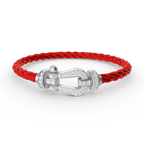 ??Loco?¡¥FORCE LARGE HORSESHOE FULL DIAMOND BRACELET SILVER