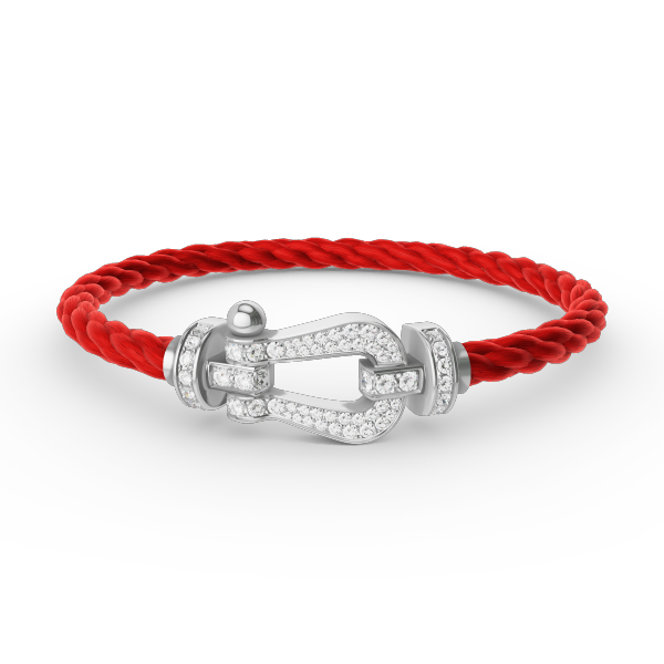 ??Loco?¡¥FORCE LARGE HORSESHOE FULL DIAMOND BRACELET SILVER