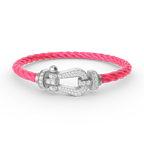 ??Loco?¡¥FORCE LARGE HORSESHOE FULL DIAMOND BRACELET SILVER