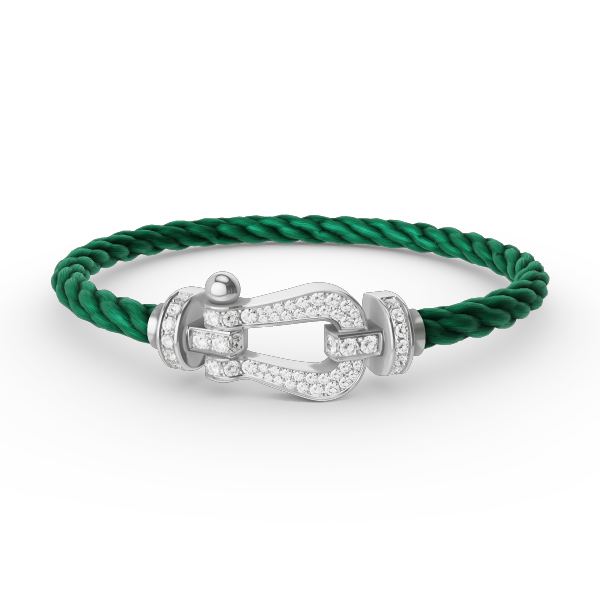 ??Loco?¡¥FORCE LARGE HORSESHOE FULL DIAMOND BRACELET SILVER