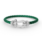 ??Loco?¡¥FORCE LARGE HORSESHOE FULL DIAMOND BRACELET SILVER