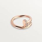 ??Loco?¡¥JUSTE RING 2.65MM PINK GOLD DIAMOND