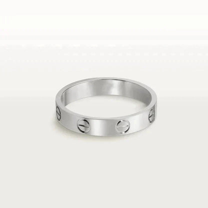 [moco jewelrys] Liebesring 4 mm 1 Diamant Silber