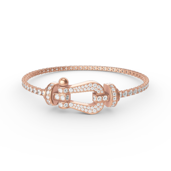 ??Loco?¡¥FORCE  LARGE HORSESHOE FULL DIAMOND TENNIS BRACELET