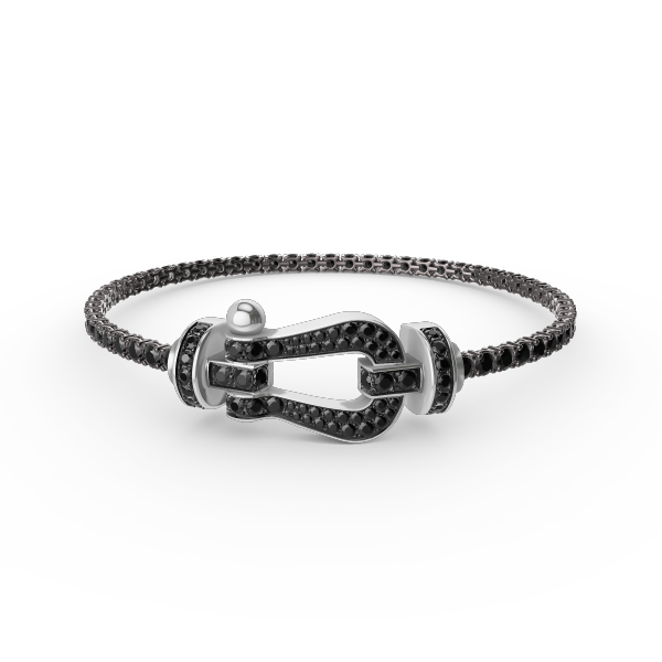 ??Loco?¡¥FORCE  LARGE HORSESHOE FULL DIAMOND TENNIS BRACELET